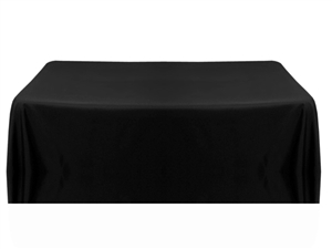 6' Economy Table Throw (4 Sided) - Black