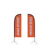feather flag banner medium straight double-sided