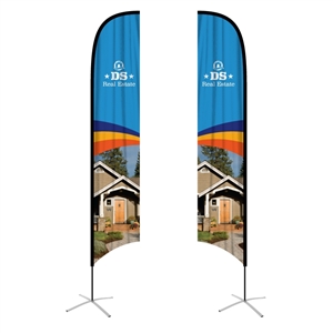 feather flag  xlarge concave banners double sided