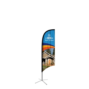feather flag medium concave single sided graphic