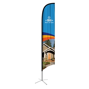 feather flag xlarge concave single sided graphic