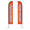 feather flag xlarge straight double sided graphic
