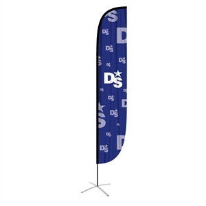 feather flag xlarge convex single sided graphic