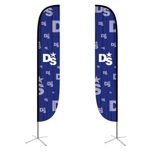 feather flag xlarge convex double sided graphic