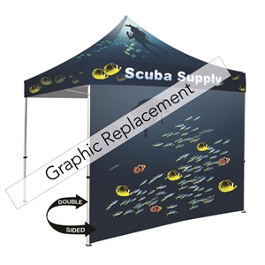 Full tent wall with dye-sublimation double-sided