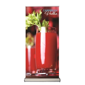 Two-Sided Banner Stand with Vinyl Graphics