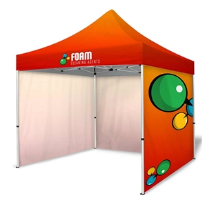 tent kit 4 10ft dye sublimation tent with three full walls