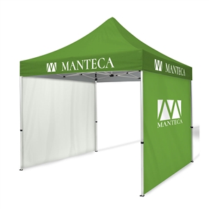tent kit 6 10ft dye-sub tent with 2 full walls