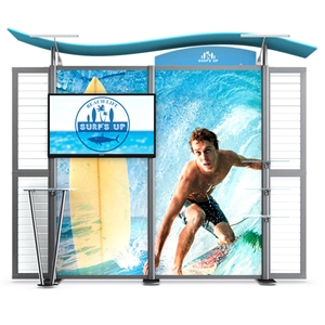 timberline Display w/wave top & straight sides